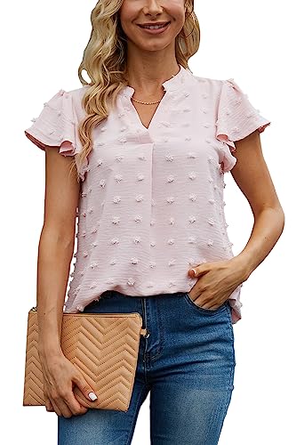 Image of Women's Short Sleeve Puff Sleeve T-Shirt Casual Loose Fitted Tops
