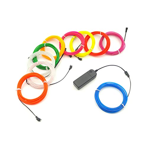 NOLITOY Red Light Wire Rope Strip for Car Halloween Christmas Party Decorations Energy Saving Illumination for DIY Projects and Events