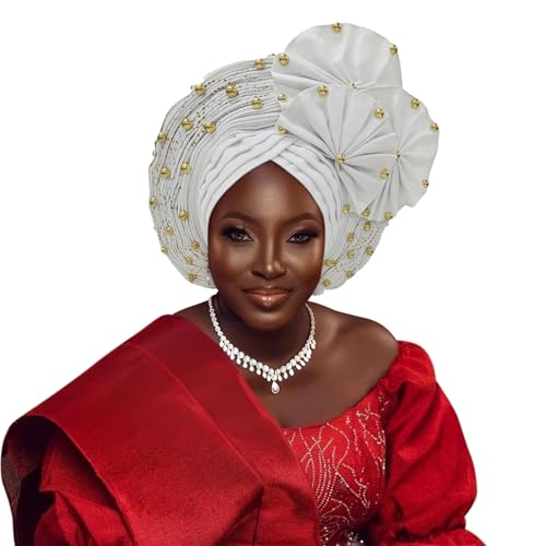 Auto Gele African Head Tie of Nigeria ASO Oke Headwraps