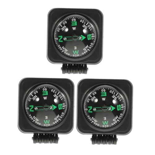 Cabilock 3Pcs Adjustable Automobile Compass Ball for Accurate Navigation Durable Dashboard Accessory for Car Boat and Motorcycle Stylish Modern Design for Outdoor Use