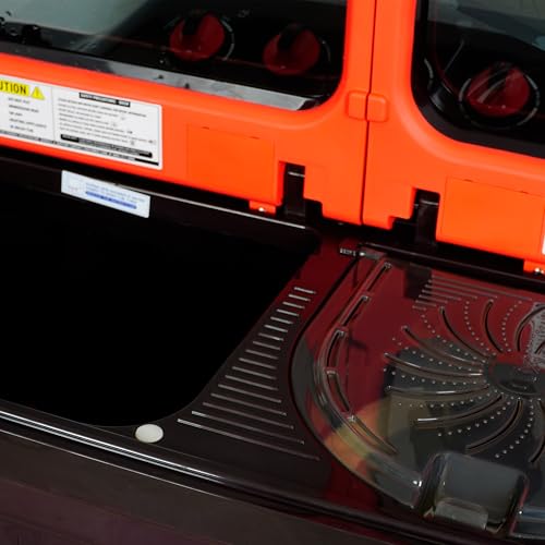 Image of Havells-Lloyd 8 Kg 5 Star Semi-Automatic Top Load Washing Machine (GLWS805EXAPC Plum Cola With Pink lid, Double Layered Toughened Glass Lids)