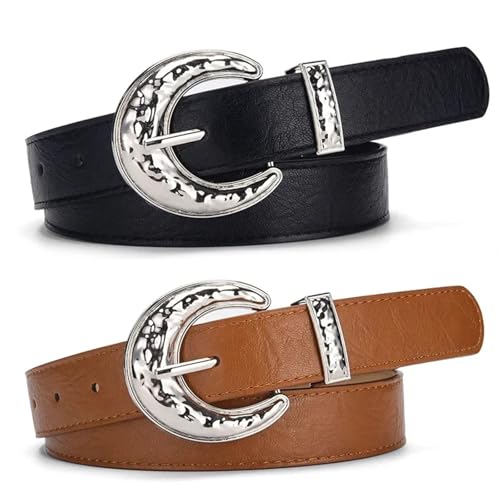 Mnjyihy Women's PU Leather Belt Fashion Multi Functional Jeans Skirt Decoration Pants Belt4