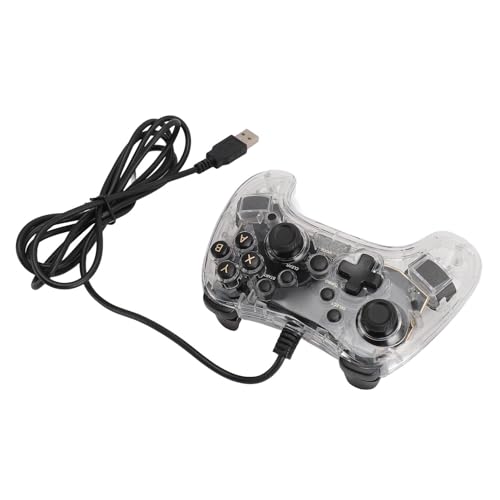 Przezroczysty Kontroler do Gier 6-osiowy żyroskop Joystick o Wysokiej Dokładności Przewodowy Gamepad Burst dla Konsoli dla IOS