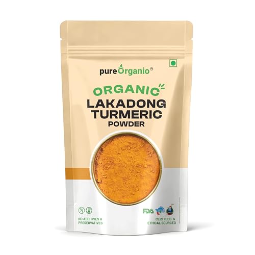 Pure Organio Organic Lakadong Turmeric Powder- 7 to 10% High Curc...