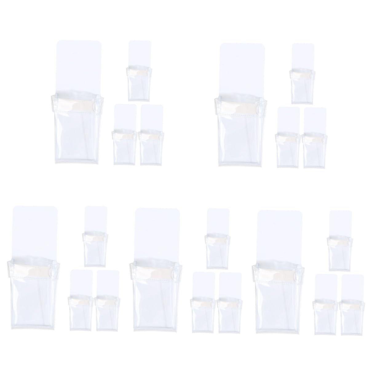 VILLCASE 5 Set Portapenne Magnetico Trasparente Portapenne Scrivania Spillo Porta Di Penna Multifunzionale Magnetici Per Ufficio o Da Lavagna Pvc 4 Pezzi * 5