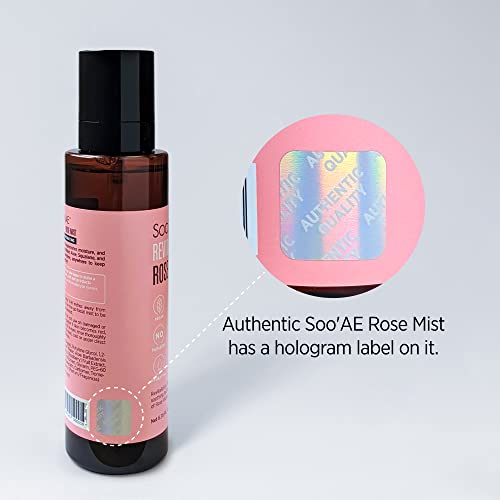 Soo'ae Revitalizing Rose Mist, Hydrating Face Mist Spray With Rose Water Net 6.76 Fl. Oz. / 200 Ml, 1 Count - Alcohol Free Toner Facial Mist #TOP5