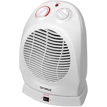 Optimus H-1382 Portable Oscillating Fan Heater with Thermostat