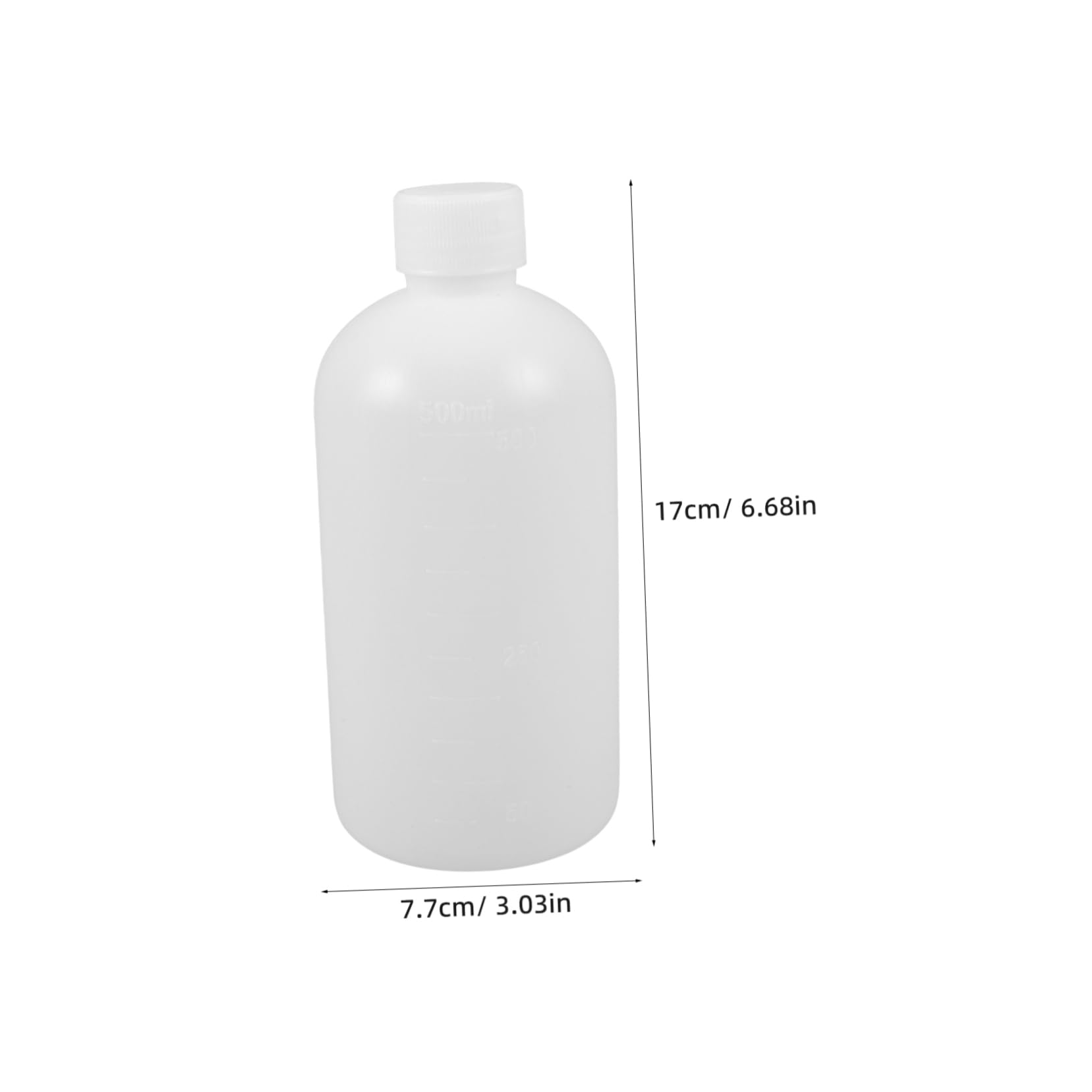 NAMOARLY Bottles 500ml Narrow Mouth Flask Water Bottles Break Resistance Vial Set