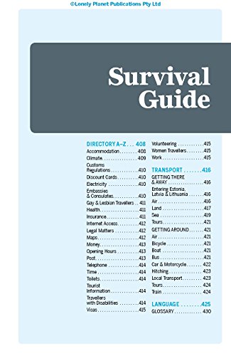 Lonely Planet Estonia, Latvia & Lithuania
