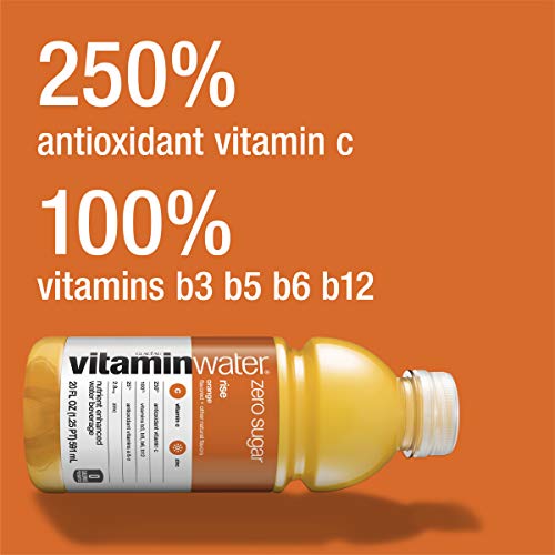 Vitaminwater Zero Rise, Orange Flavored, Electrolyte Enhanced Bottled Water With Vitamin B5, B6, B12, 20 Fl Oz (Pack Of 12) #TOP1