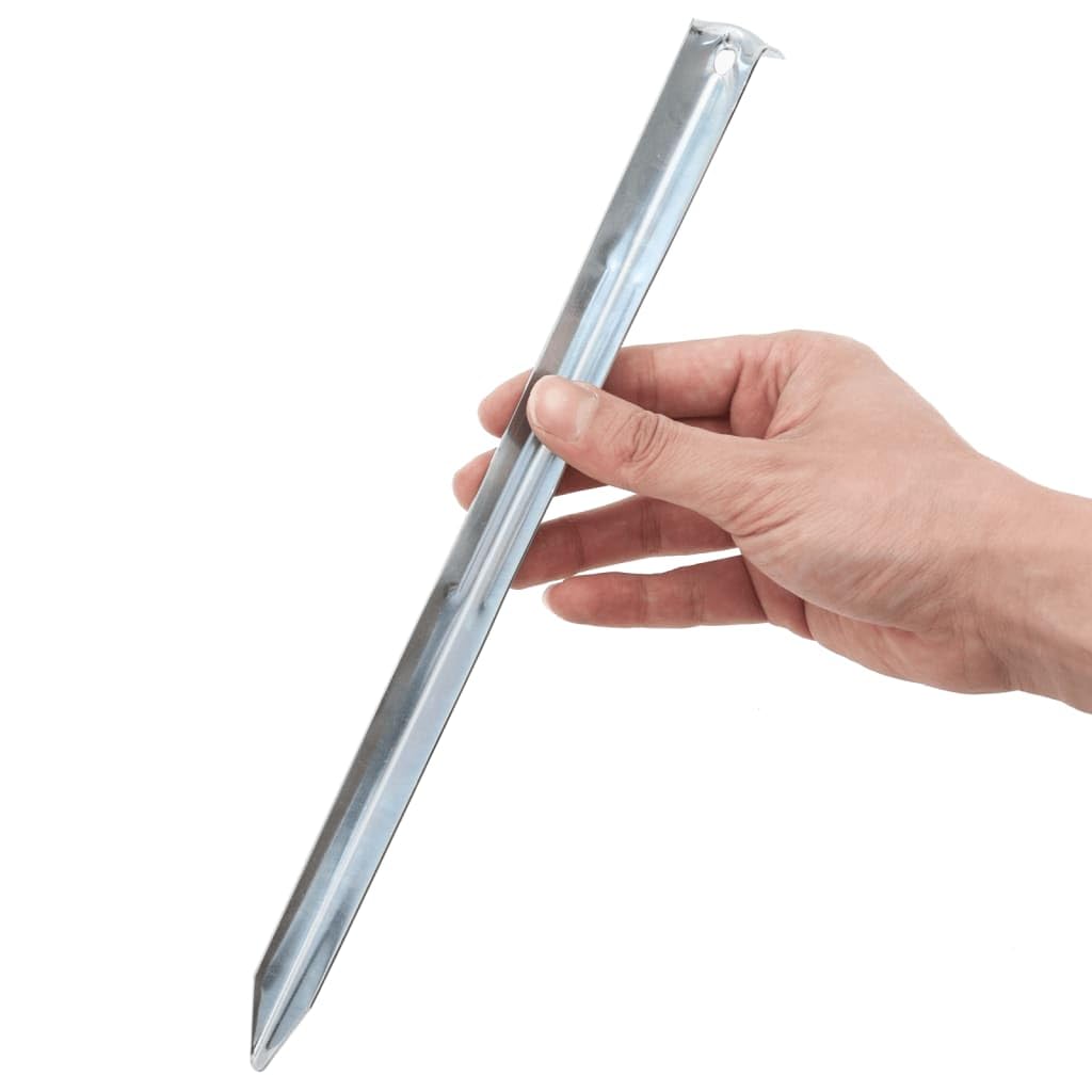 Piquetas STK de acero galvanizado, longitud de diámetro, robustas, para camping, exteriores, accesorios de tienda de campaña, cuerda tensora y sujeción segura en senderismo, trekking festival