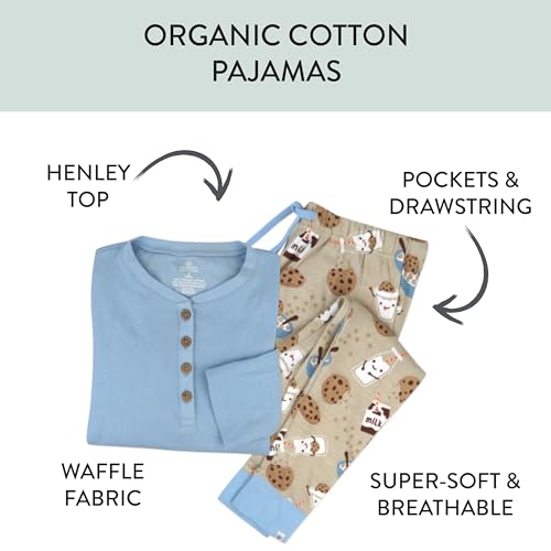 HonestBaby Family Matching Movie Pajamas Organic Cotton for Men, Women, Kids, Toddlers, Baby Boys, Girls, Unisex Pets2