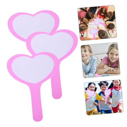3Pcs Pizarras Borrables con Forma de Corazón Blanco para Juegos miniatura 6