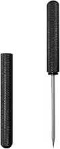 Yueya Ice Pick，1 Piece Stainless Steel Breaking Ice Tool Knife with Aluminum Alloy Handle and Safety Cover for Kitchen, Bars, Bartender,Picnics, Camping And Restaurant (Black)