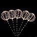 18 Inch 5 PCS 3 Mode Flashing Led Light Up BoBo Balloons Colorful/ WarmWhite Fillable Transparent Balloons with Helium, Great for Christmas Party, House Decorations, Graduation (Warm white Flashing)
