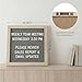 C CRYSTAL LEMON Felt Letter Board 10x10 Inch Gray – 336 Letters Numbers & Symbols – Changeable Message Board with Wooden Frame, Wall Mount or Stand