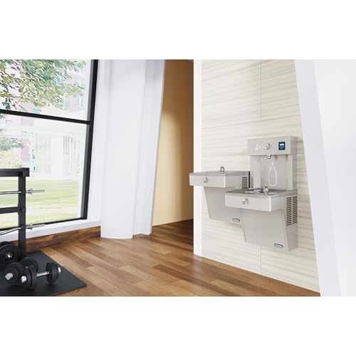 Elkay LVRCTL8WSK EZH2O Wall Mounted Bi-Level Drinking Fountain and Bottle Filling Station close-up