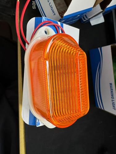 Rilfyzop Industrial Round Beeper Warning Light D-5061-J Yellow AC 110V-120V 75dB Flashing Ellipse