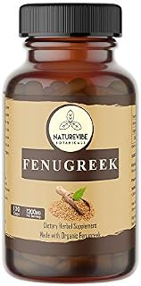 Naturevibe Botanicals Fenugreek Capsules, Ultra-Premium –100% Organic Fenugreek, Methi Seeds | 1200mg Per