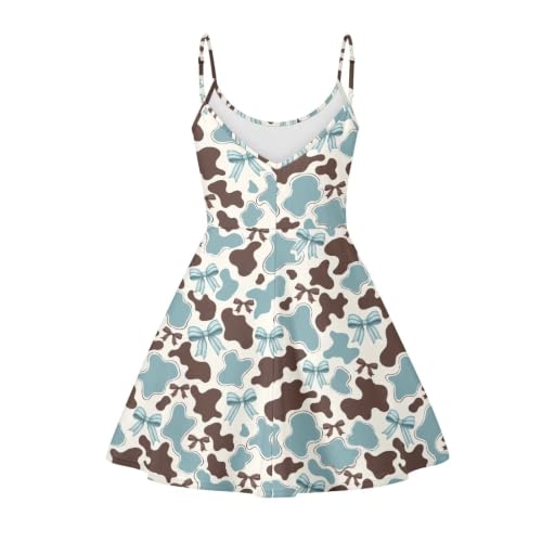 Image of Coloranimal Women's Summer Sleeveless Casual Swing Dresses with Loose Fit Beach Sundress