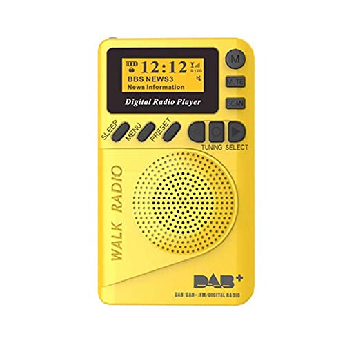 WTING Mini Radio Speaker,Mp3 Player with Rechargeable Battery LCD Display,Small Portable Pocket Digital DAB,Small Portable Pocket Digital DAB,FM Radio with SD Card
