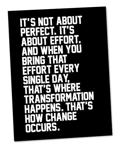 Motivational Wall Art 8x10 – Effort Quote Inspirational Poster for