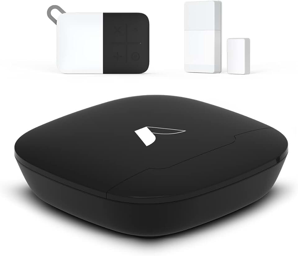 Abode 3 Piece Wireless Security Kit – Expandable to Protect Your Whole Home - Easy DIY Installation Optional Professional Monitoring Compatible with Alexa &amp; Google Assistant (104067/A)