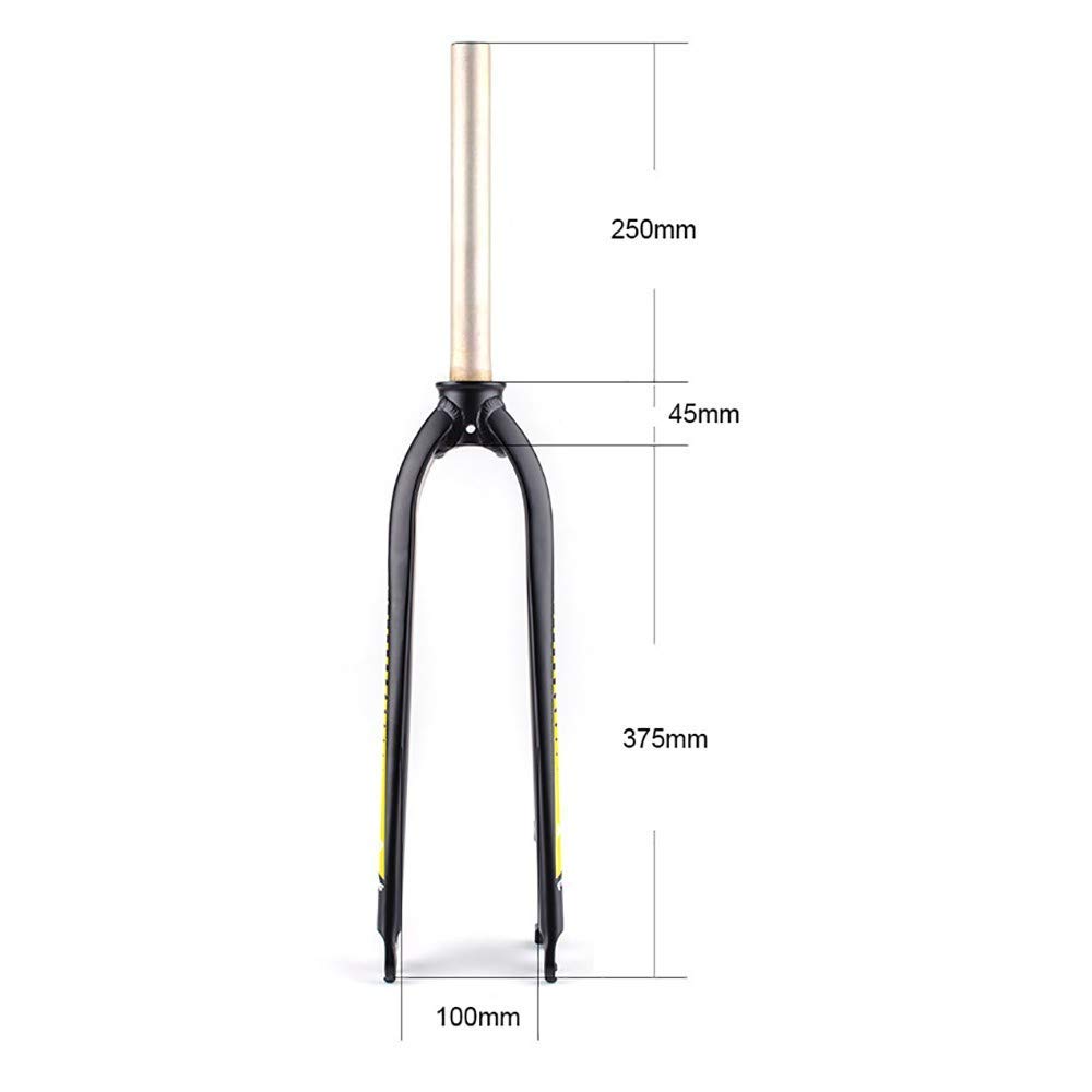 Widelec do zawieszenia rowerowego, 26/27,5 cala, widelec przedni do roweru górskiego, aluminiowy widelec twardy/podpora 7-calowa tarcza (183 mm)/Open Gear 100 mm/rura sterująca 28,6 mm x 250 m