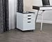 Calico Designs Metal Full Extension, Locking, 3-Drawer Mobile File Cabinet Assembled (Except Casters) for Legal or Letter Files with Supply Organizer Tray in White