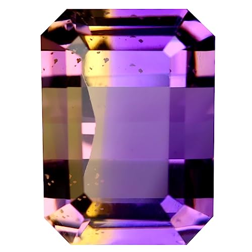 Amétrine naturelle octogone 11.20 ct la pierre bicolore idéale pour bague sur mesure