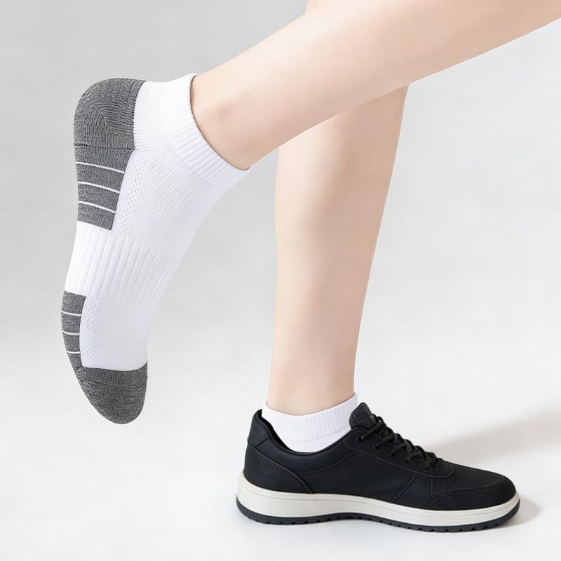 Mens Ankle Socks Cotton Moisture Wicking Athletic Socks with Arch Support, Work & Daily Wear (9 Pairs) image 4