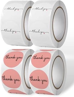サンキューシール ハンドメイド ギフト ステッカー 4個セット ありがとう ロールシール かわいい プレゼント