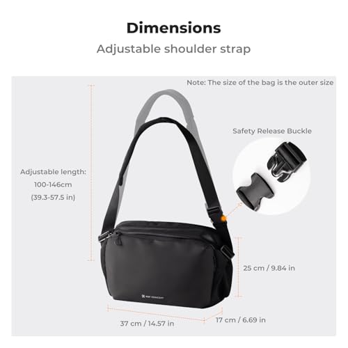 Image of K&F CONCEPT Camera Sling Bag Crossbody Bag Waterproof Camera Shoulder Backpack DSLR /SLR /Mirrorless Camera Case