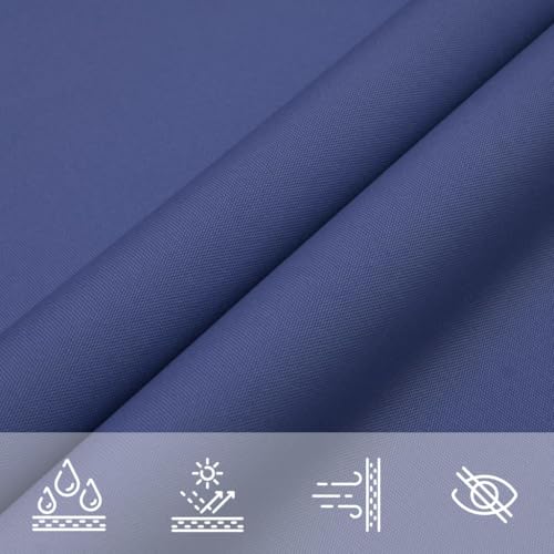 Voile d'ombrage rectangulaire bleu pour protéger la terrasse de la chaleur - 6