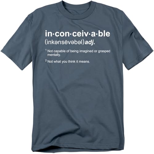 Popfunk Classic Princess Bride Movie Inconceivable Quote T Shirt & Stickers