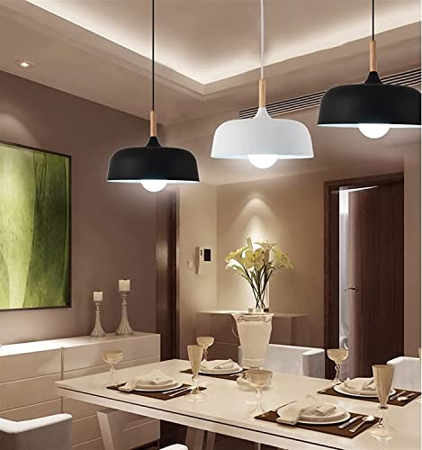 Lustre suspension rétro E27 en aluminium pour éclairage de table - 4