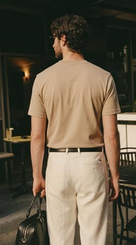 Image of Men's Solid Round Neck T-Shirt | Regular Fit Cotton Casual Tee | Half Sleeve | S to 3XL Sizes | Soft Breathable Everyday Wear for Daily Use, Gym, Summer & Casual Wear