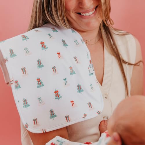 Image of Copper Pearl Premium Baby Burp Cloths - 3-Pack Large Cotton Burp Cloths, Extra Soft Spit Up Rags with 3 Absorbent Layers, Perfect for Baby Boy and Baby Girl Gifts (21 inch x 10 inch Size, Juliet Set)