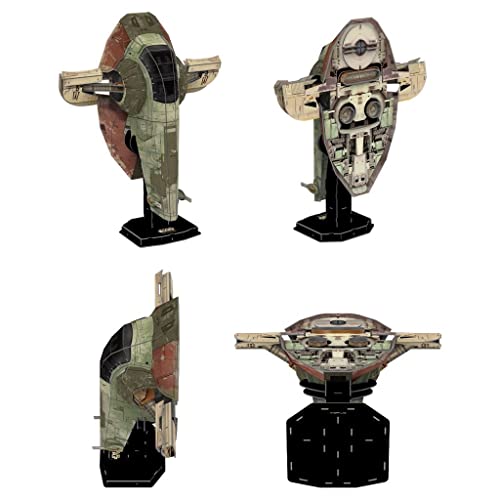 4D Puzzle – Star Wars: The Mandalorian: Boba Fett’s Starfighter – 130 Paper Model Kit For Teens And Adults – Ages 14+ #TOP3
