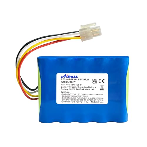 Aibatt Batería de repuesto para robot cortacésped Husqvarna Automower 310,315,5848228-01,5848228-02,5848528-01, 5895862-01, compatible con Gardena Sileno R100Li,R130Li,R160Li Rasenroi Bot. (18)