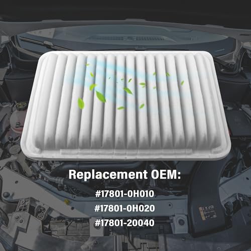 Ihotder IHOTDER-LV XIN-1308 Car Engine Air Filter,Air Filter Automotive Replacement Oem#17801-0H010,17801-0H020,Auto Air Filter Compatible thumb #5