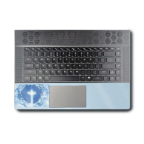Image of MightySkins Glossy Glitter Skin Compatible with Alienware X16 R1 (2023) Full Wrap Kit - Faith Clouds | Protective, Durable High-Gloss Glitter Finish | Easy to Apply & Change Styles | Made in The USA