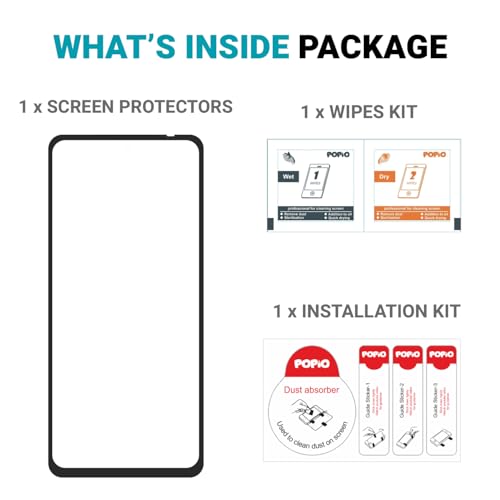 Image of POPIO Military-Grade Gorilla Tempered Glass for Redmi Note 11T 5G / Xiaomi Poco M4 Pro 5G | 9H Hardness, Edge-to-Edge, Bubble-Free