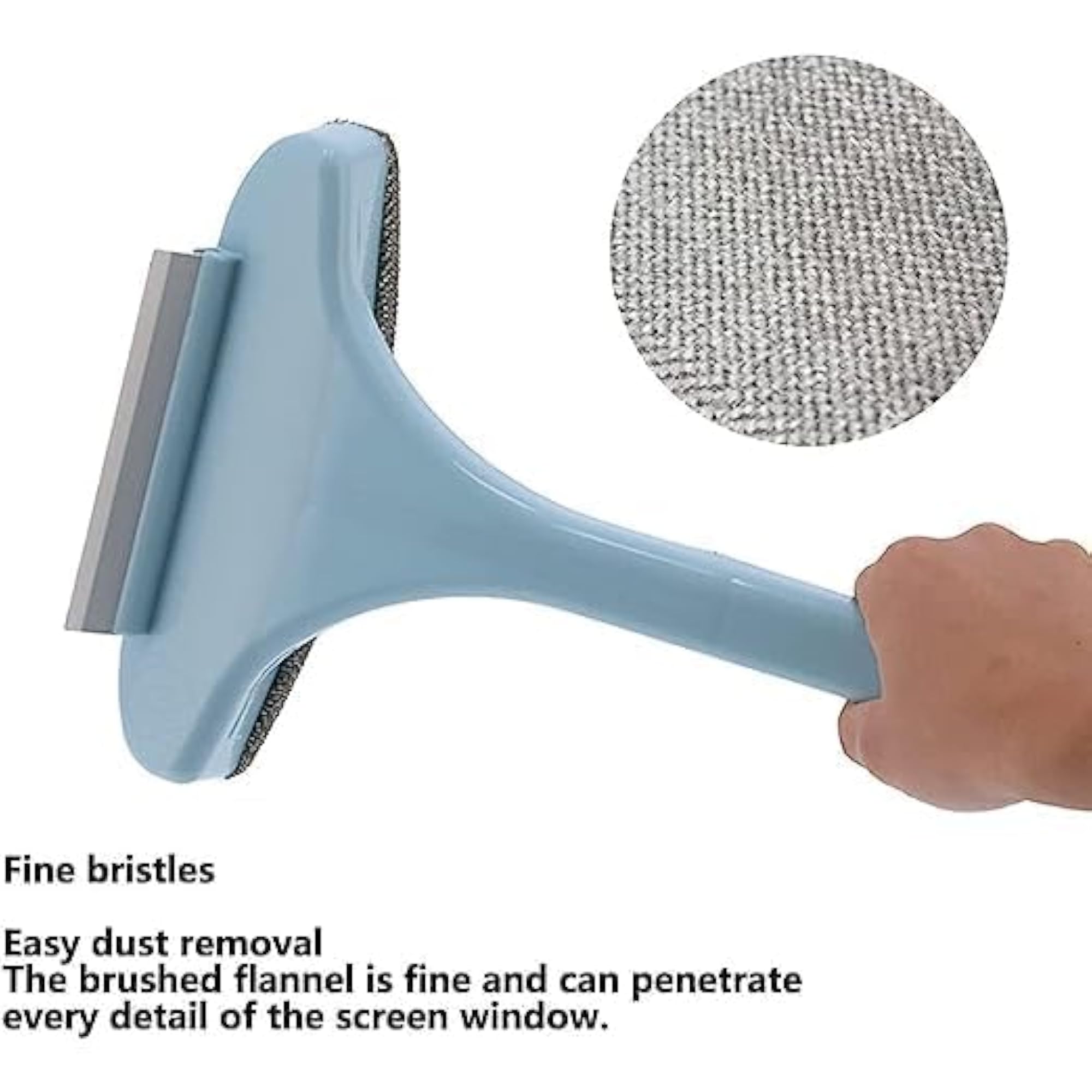Window Screen Mesh Cleaner with Ergonomic Grip