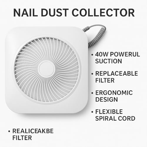 Recolector de Polvo para Uñas Rainee con Filtro Reutilizable miniatura 3