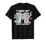 MTV I Want My Retro Boombox Graphic T-Shirt T-Shirt