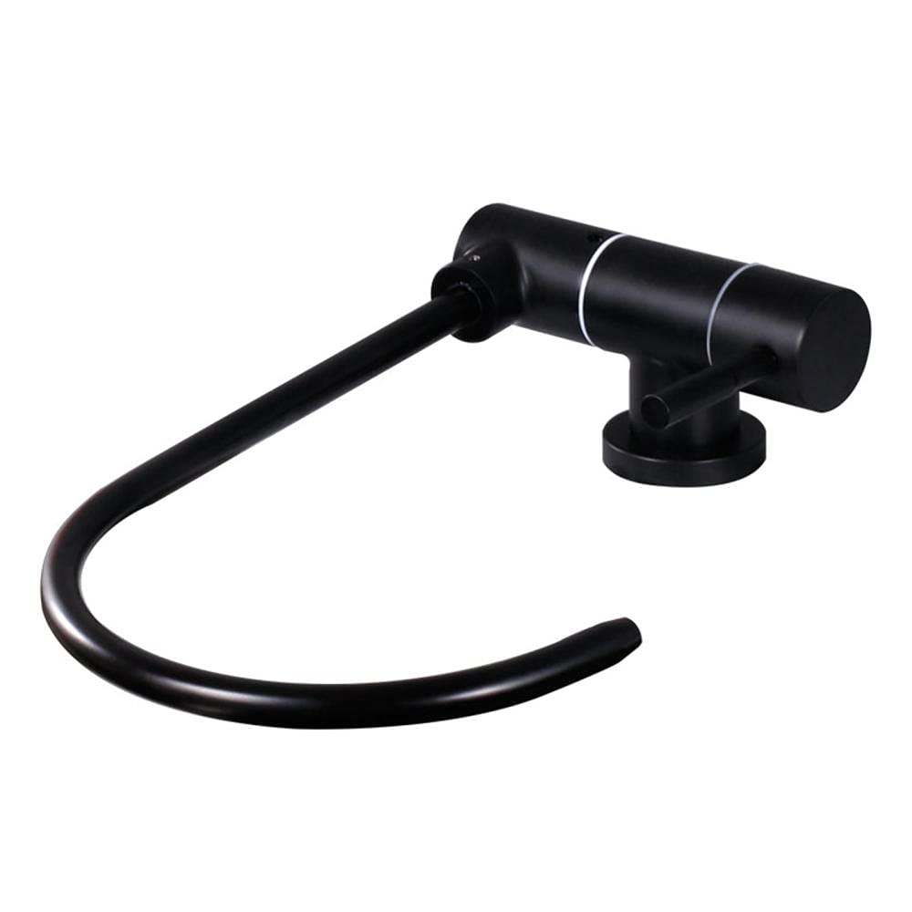 Grifo con Filtro de Agua Grifo de Agua con rotación de 360 ​​​​° de Acero Inoxidable Plegado Negro-C