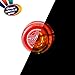 Duncan Toys Pulse LED Light-Up Yo-Yo, Intermediate Level Yo-Yo with Ball Bearing Axle and LED Lights, Clear/Red, Small