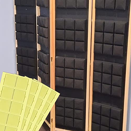 Birllaid 100PCS Mounting Squares for Acoustic Foam Panels,Double Sided Tape Squares for Sound Foam Panels,Foam Adhesive Squares Sticky Pads, 1 Inch - Thumbnail 5