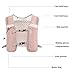 Menolana Running Vest for Women Men Large Capacity Lightweight 4L Running Backpack Vest for Cycling Race Hiking Riding Trail, Pink